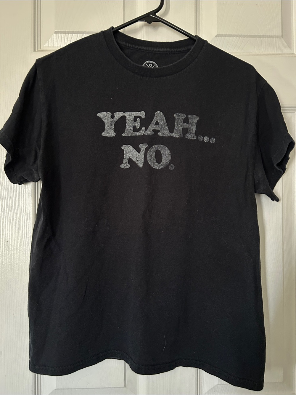 Black Graphic Tee - "YEAH... NO."